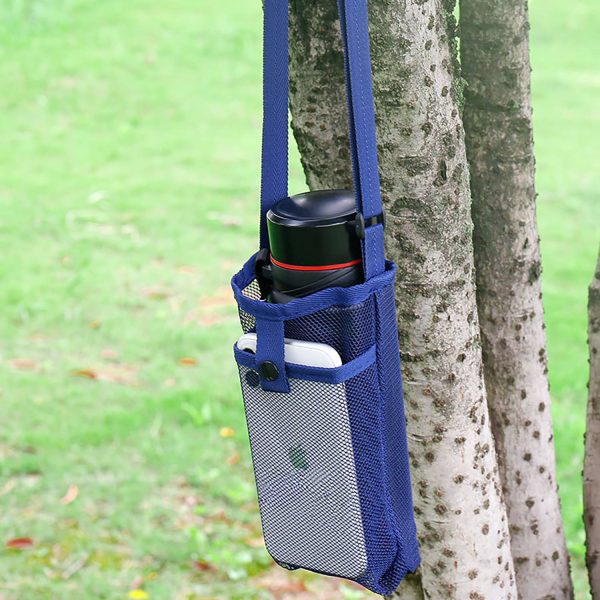 Portable Mesh Water Bottle Bag W/ Pocket - Image 5