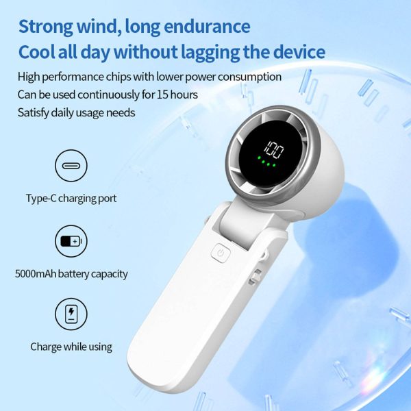 Adjustable Foldable Portable Mini Handheld Turbo Fan - Image 5