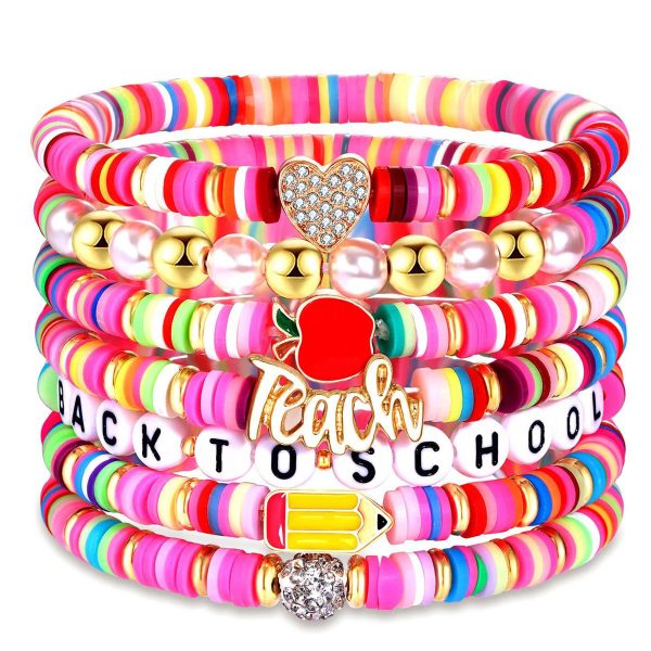 Plastic Colorful soft earthenware pendant bracelet - Image 2