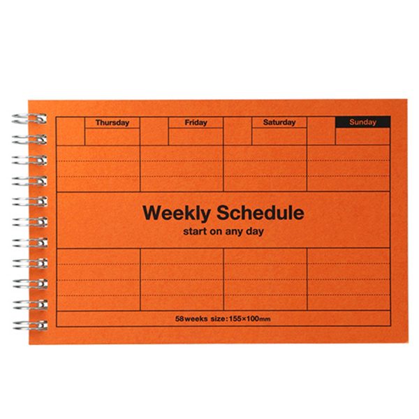 Weekly Schedule Notebook Paper Handbook For Office Matters - Image 3