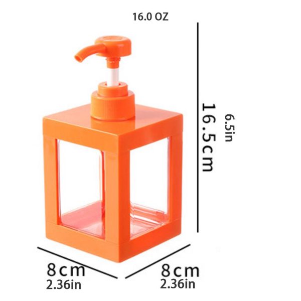 16oz Square pump bottle dispenser - Image 3