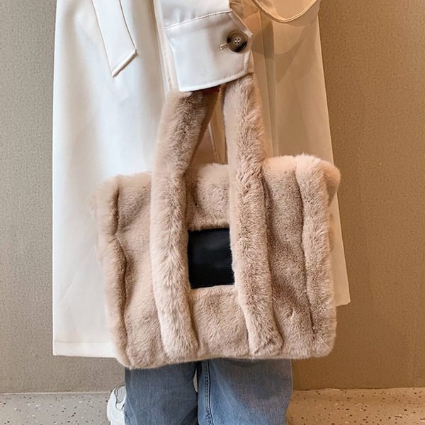 Plush Large Capacity Tote Bags For Women - Image 6