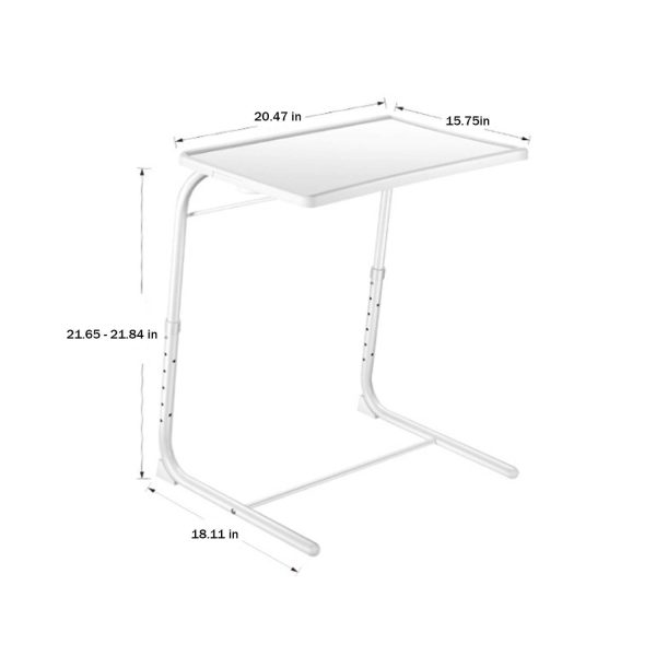 Portable Adjustable Folding Table w/ Non-Slip Base - Image 3