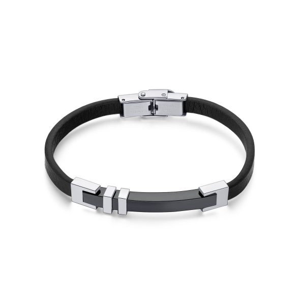 Men's versatile leather bracelet