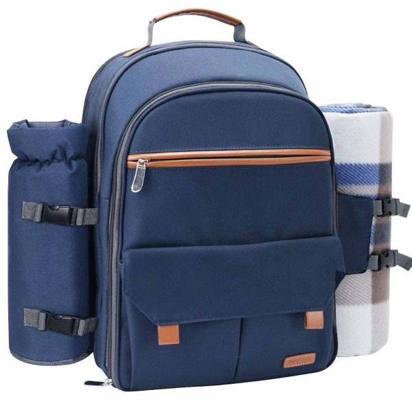 Oxford 4 Person Insulated Cooler Wine Pouch Picnic Lunch bag
