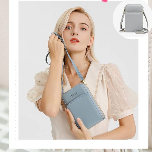 PU Small Crossbody Cell Phone Bag - Image 11