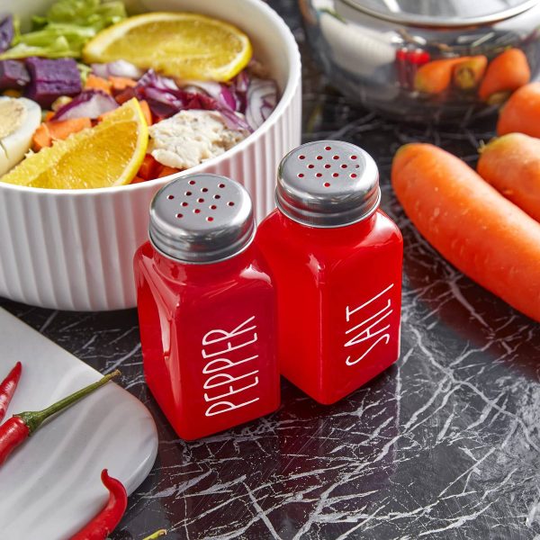 Glass Salt And Pepper Shakers Set - Image 4