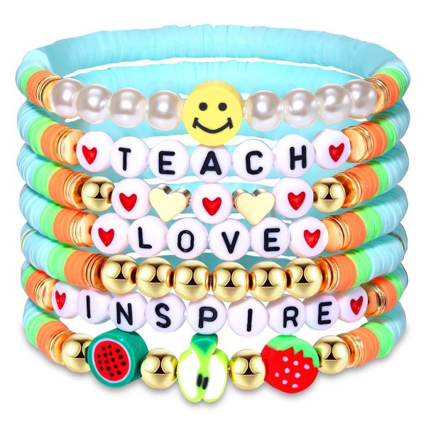 Plastic Colorful soft earthenware pendant bracelet - Image 3