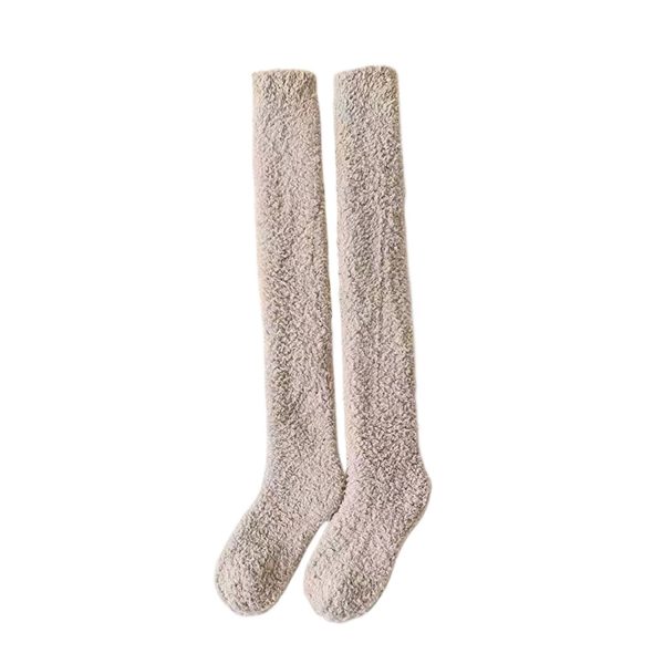 Women's Warm Breathable Knee-High Velvet Socks - Image 7