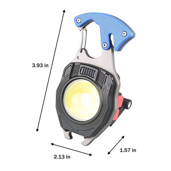 Aluminum Keychain Flashlight - Multifunctional Outdoor Tool - Image 3