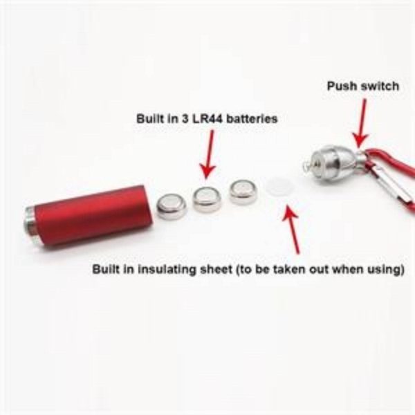 Mini Aluminum LED Flashlight Keychain - Image 7