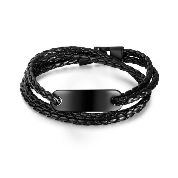 PU engraved bracelet