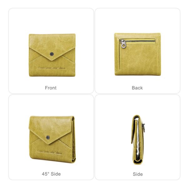 Genuine Leather RFID Magnetic Multiple positions Wallet - Image 2