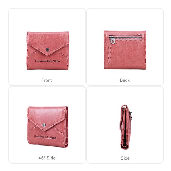 Genuine Leather RFID Magnetic Multiple positions Wallet - Image 4