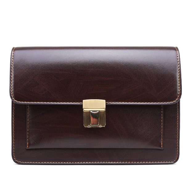 PU message bag for Men with Lock Attache Case
