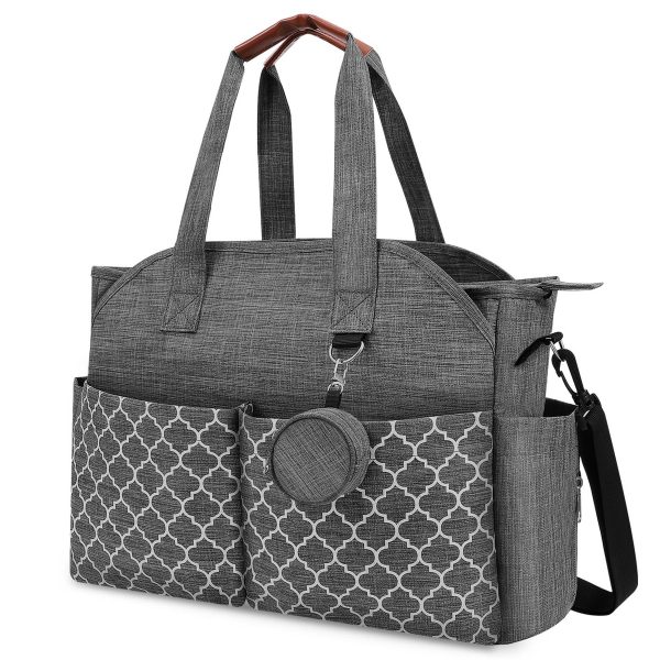 Polyester Large Capacity Diaper Tote Mommy Cross-body Bag - Image 3