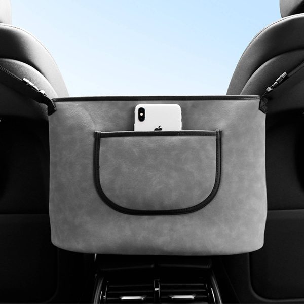 Genuine leather Car Handbag Holder Between Seats - Image 5