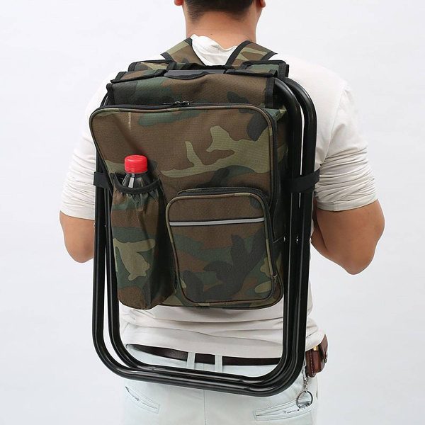 Folding Stools with Portable Backpack Chair Picnic Bag