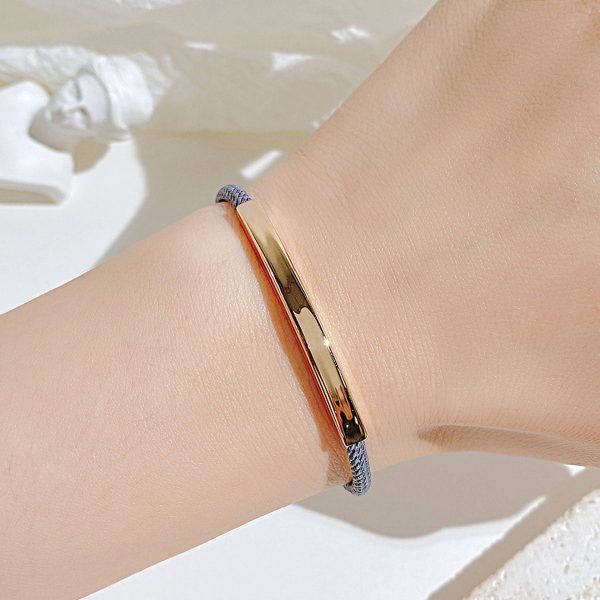 Weaving titanium steel couple bracelet - Image 5