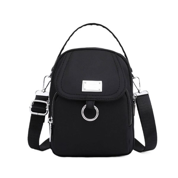 Lightweight Compact Oxford Crossbody Bag w/ Large Capacity - Image 5