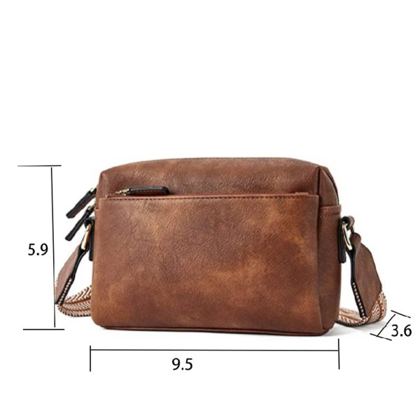 PU small colored shoulder strap crossbody bag - Image 4