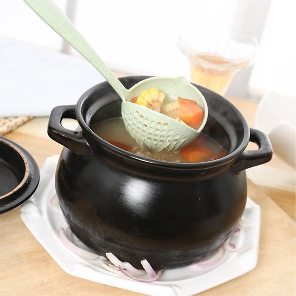 Plastic eco-friendly long-handled colander - Image 4