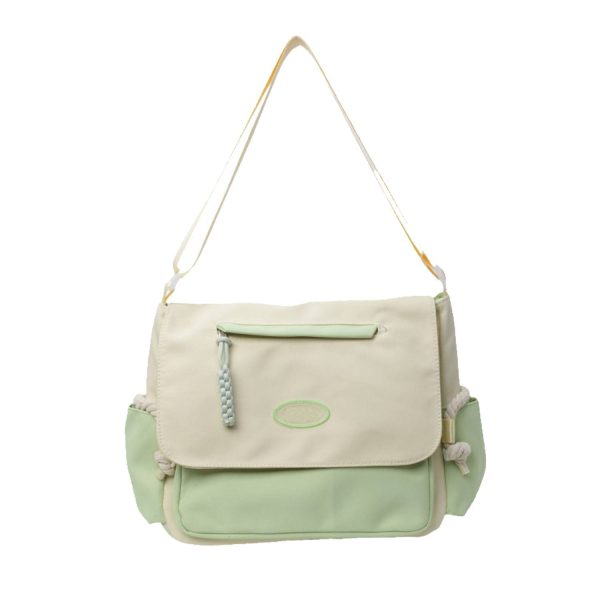Lightweight Polyester Messenger Bag w/ Campus Style - Image 5