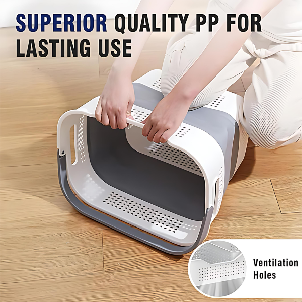Foldable Laundry Basket - Japanese Style Storage - Image 7