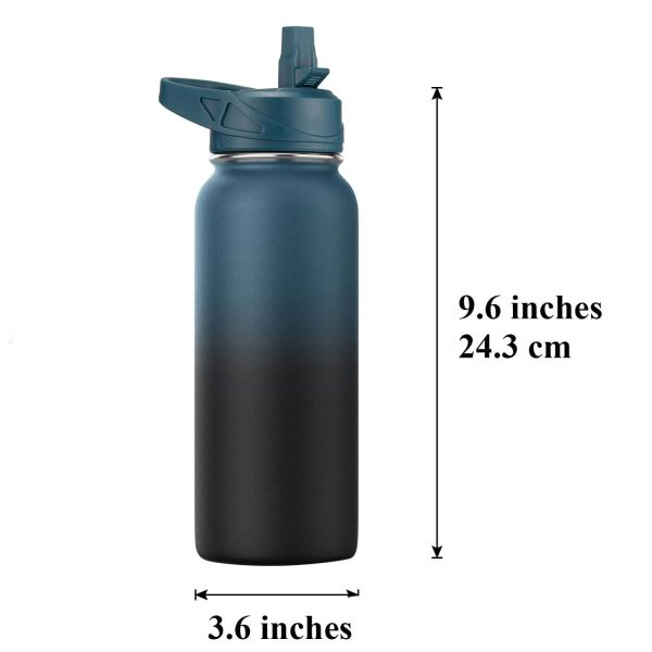 32oz Portable Gym Stainless Steel Insulated Water Bottle - Image 8