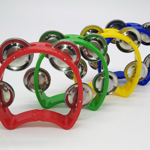 Kids' Plastic Tambourine Toy w/ 4 Bells for Fun - Image 10