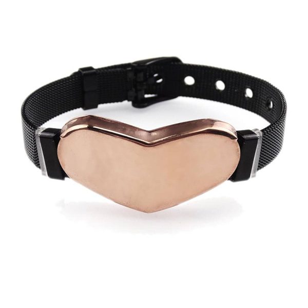 New heart-shaped watch chain stainless steel bracelet - Image 4