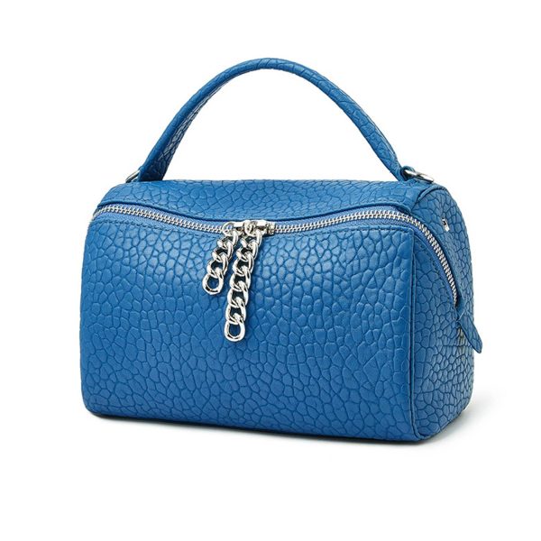 Genuine Leather zipper cross-body women's bag handbag - Image 6