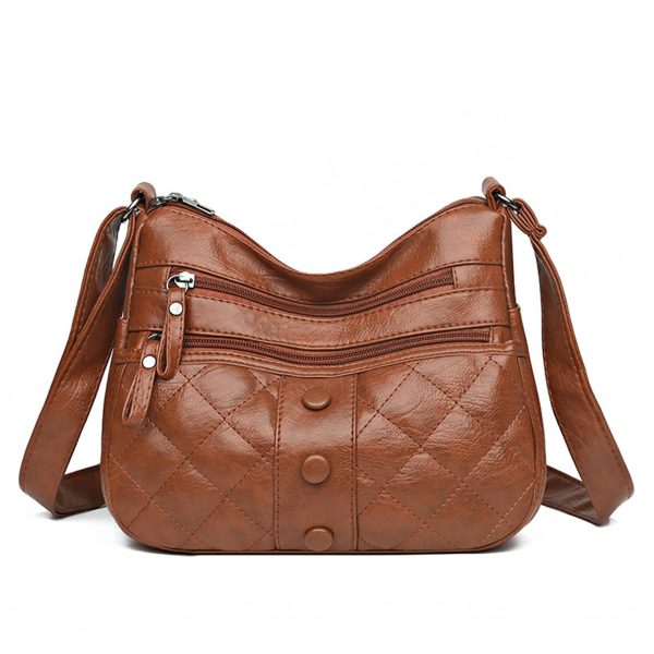 PU Leather soft shoulder cross-body bag - Image 3
