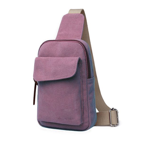 Canvas Crossbody Backpack for Women & Men Chest Bag - Image 2