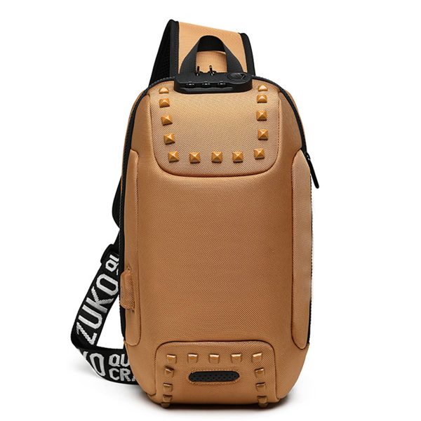 Oxford Men Sling Backpack Anti Theft Crossbody Shoulder Bag - Image 4