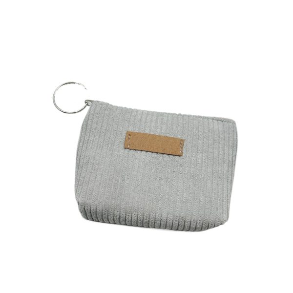Compact Durable Hand Held Canvas Wallet w/ Zipper Closure - Image 3