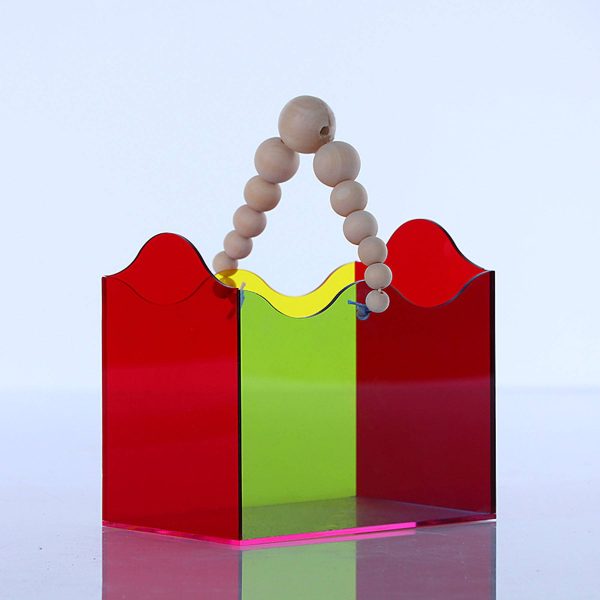 Colorful Acrylic Hand Held Gift Box