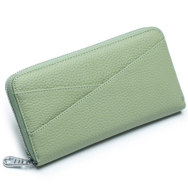 Genuine Leather Stylish accordion card pocket wallet - Image 5