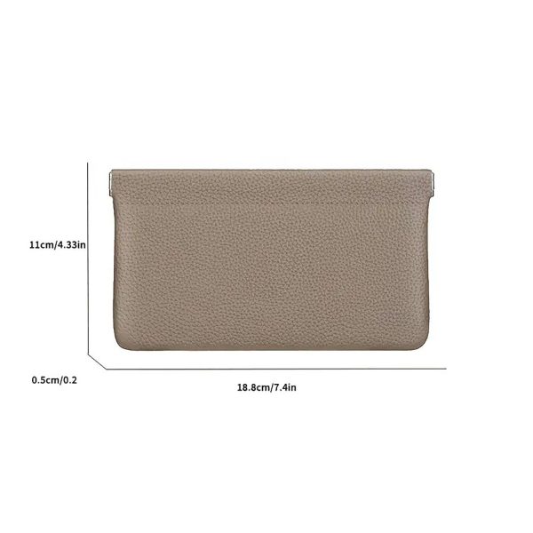 Large-Capacity Pu Leather Clutch Coin Purse - Image 5