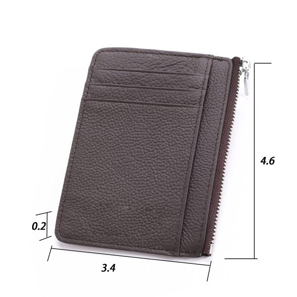 genuine Leather RFID anti magnetic multifunctional card bag - Image 3