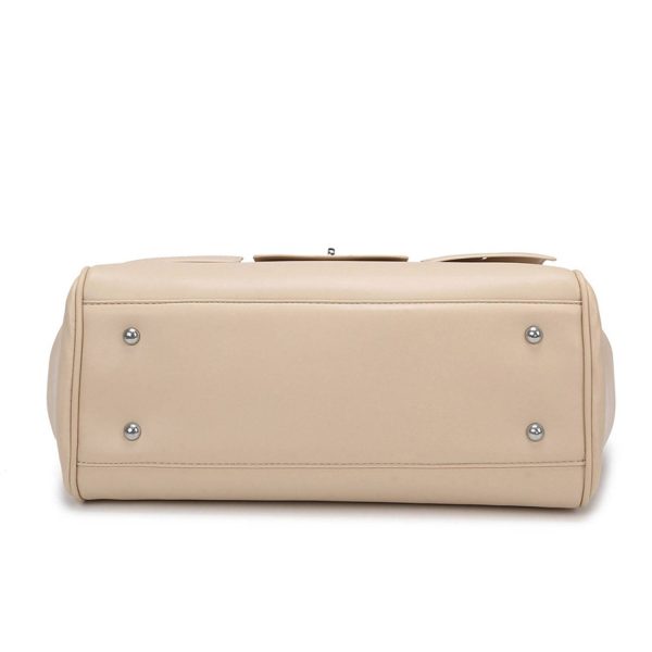 Spacious PU Leather Tote Bag Comfortable Grip - Image 6