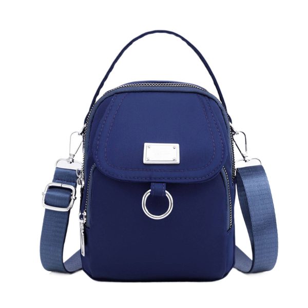 Lightweight Compact Oxford Crossbody Bag w/ Large Capacity