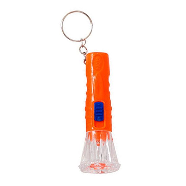 Mini Plastic LED Flashlight Keychain for Emergencies - Image 4
