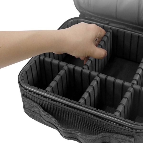 Large Capacity Multi-Compartment Oxford Makeup Bag - Image 8