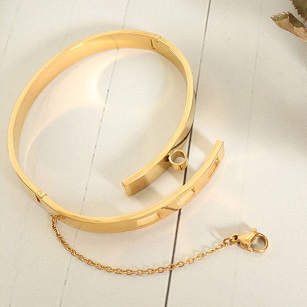 Titanium steel chain tassel buckle bracelet - Image 4