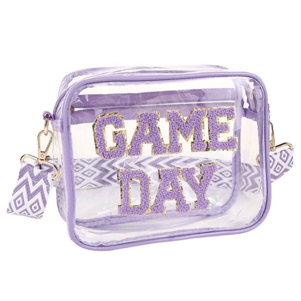 Portable Travel Transparent PVC Makeup Crossbody Bag - Image 5