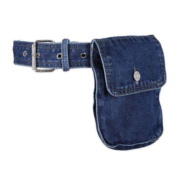 Vintage Denim Detachable Waist Bag