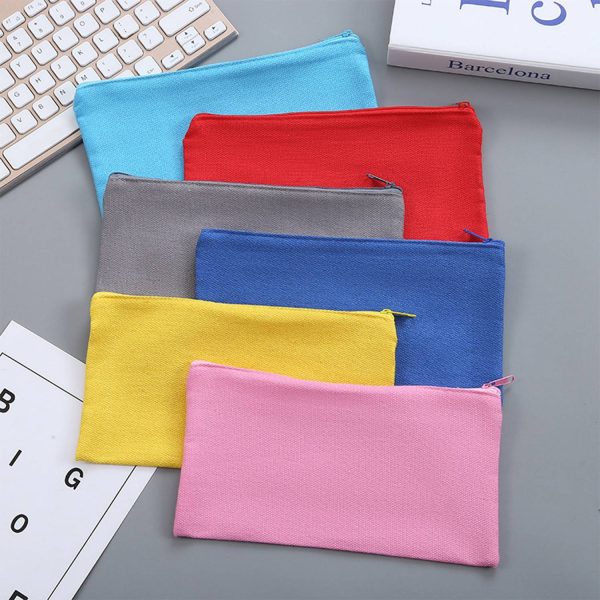 Canvas Pencil Case Storage Bag - Image 8