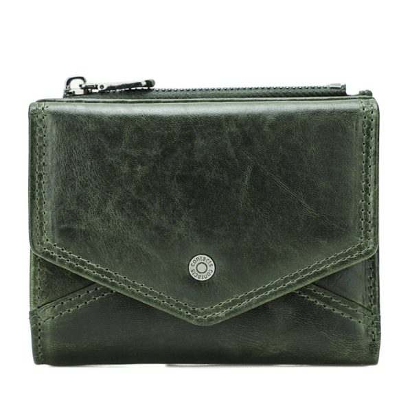 Genuine Leather RFID Anti-thief Zippered Wallet