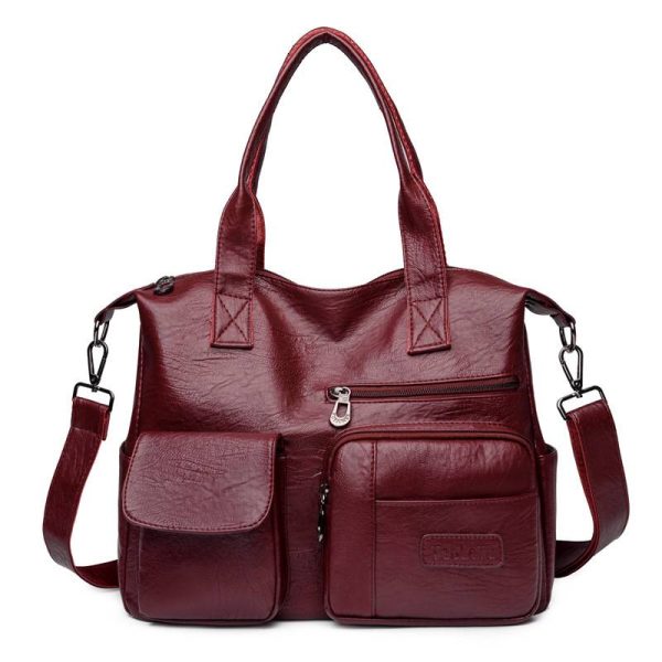 PU Leather Tote Bag for Women - Image 3